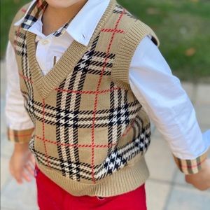 Boys Burberry Vest